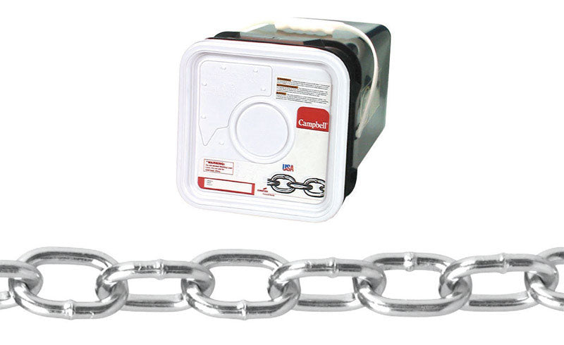 CAMPBELL - Campbell No. 2/0 Passing Link Carbon Steel Chain 3/16 in. D X 200 ft. L
