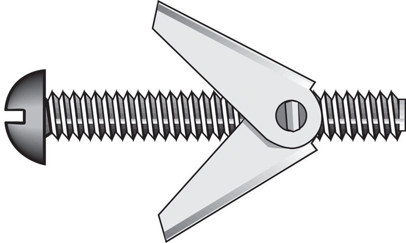 HILLMAN - Hillman Fas-N- Tite 1/4 in. D X 3 in. L Round Steel Toggle Bolt 50 pk