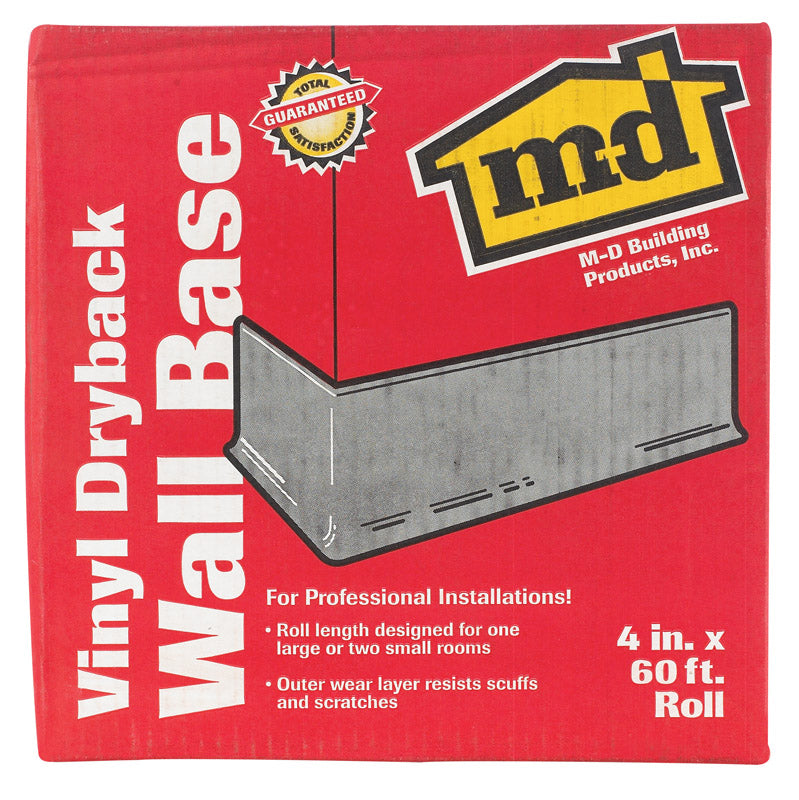 M-D - M-D 4 in. H X 60 ft. L Prefinished Black Vinyl Wall Base