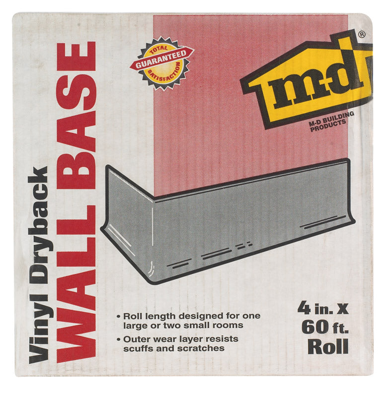 M-D - M-D 4 in. H X 60 ft. L Prefinished White Vinyl Wall Base