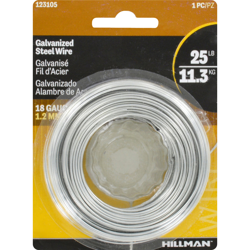 HILLMAN - Hillman 110 ft. L Galvanized Steel 18 Ga. Wire - Case of 6