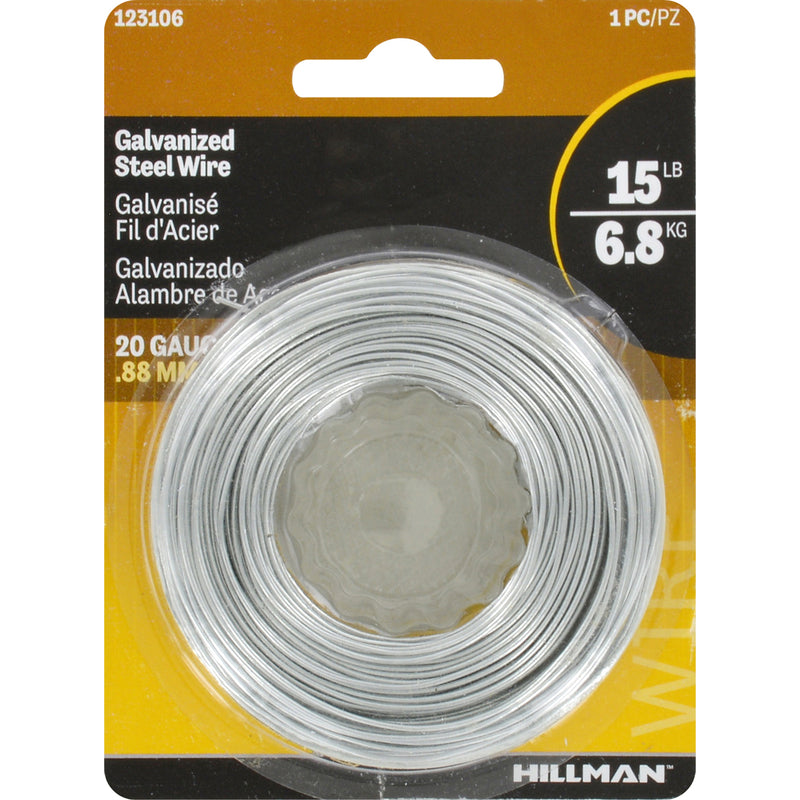 HILLMAN - Hillman 175 ft. L Galvanized Steel 20 Ga. Wire - Case of 6