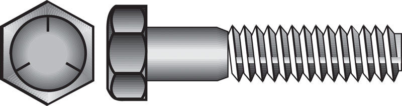 HILLMAN - Hillman 1/2 in. D X 1-3/4 in. L Heat Treated Zinc Steel Hex Head Cap Screw 25 pk