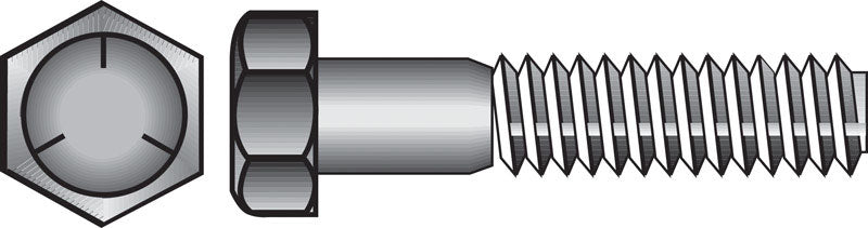 HILLMAN - Hillman 5/8 in. D X 8 in. L Heat Treated Zinc Steel Hex Head Cap Screw 25 pk