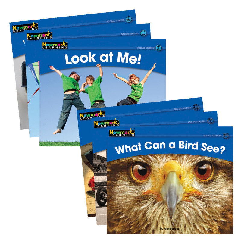 NEWMARK LEARNING - Rising Readers Social Studies, Single-Copy, Set Volumes 1 and 2, Set of 24