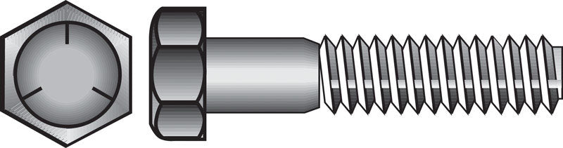 HILLMAN - Hillman 1 in. D X 4 in. L Heat Treated Zinc Steel Hex Head Cap Screw 10 pk