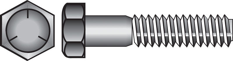 HILLMAN - Hillman 1 in. D X 6 in. L Heat Treated Zinc Steel Hex Head Cap Screw 10 pk