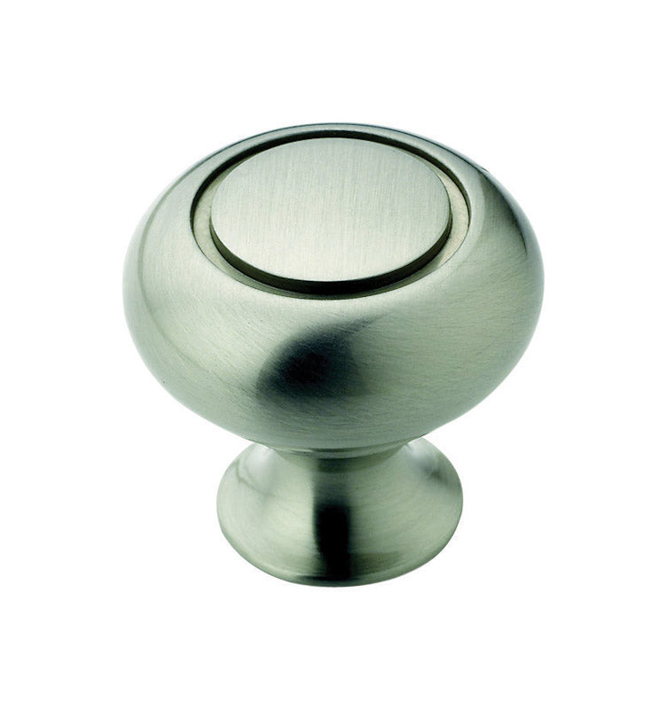 AMEROCK - Amerock Allison Round Cabinet Knob 1-1/4 in. D 1-3/16 in. Satin Nickel 1 pk