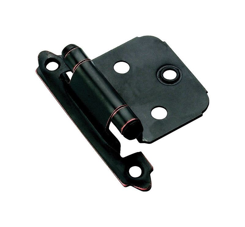 AMEROCK - Amerock 1-13/16 in. W X 2-3/4 in. L Oil Rubbed Bronze Steel Self-Closing Hinge 2 pk