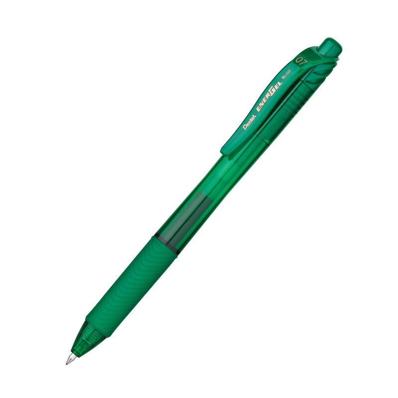 PENTEL - EnerGel-X™ Retractable Liquid Gel Pen, Green, Pack of 12