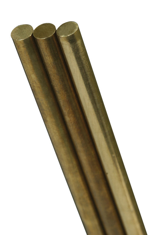 K & S - K&S 3/8 in. D X 36 in. L Brass Rod 1 pk - Case of 3