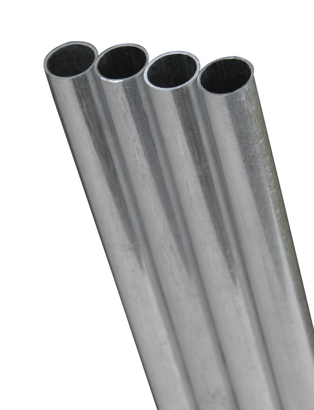 K&S - K&S 3/8 in. D X 3 ft. L Round Aluminum Tube - Case of 4