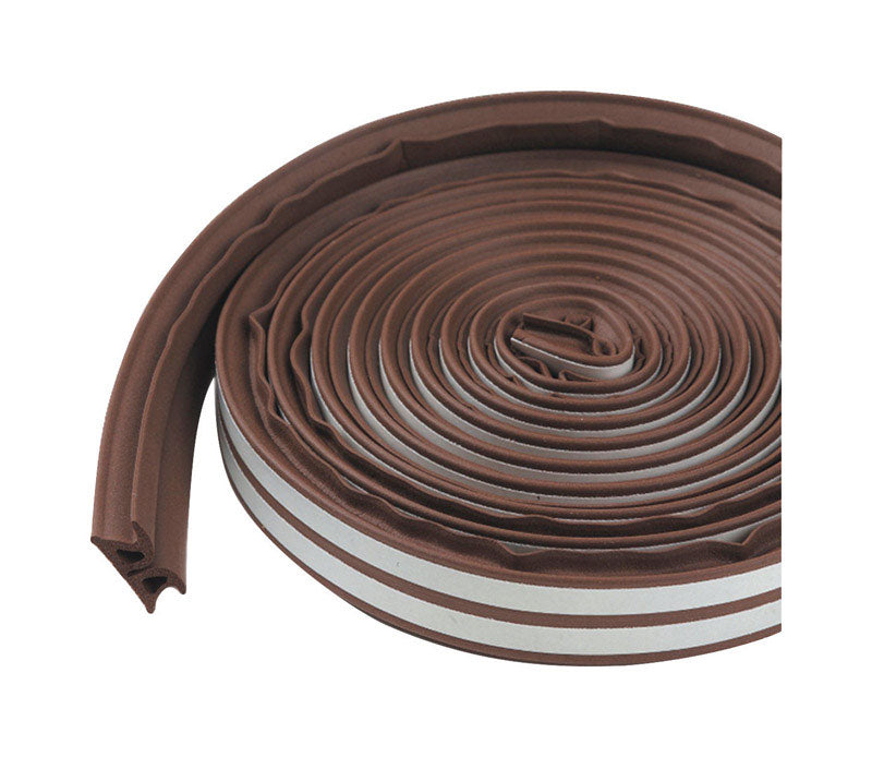 M-D - M-D Brown Rubber Weatherstrip For Windows 17 ft. L X 3/8 in.