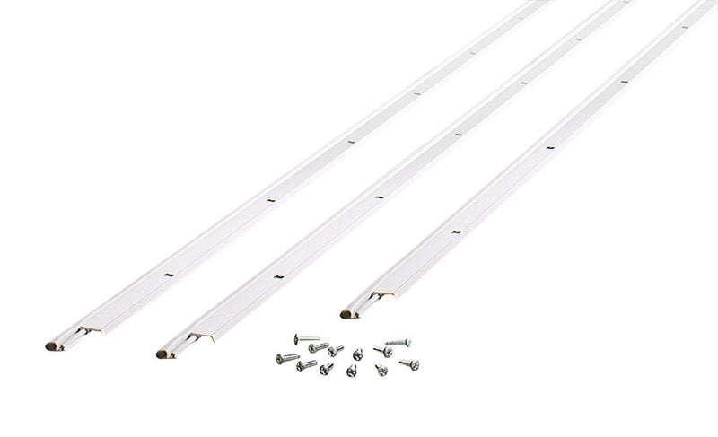 M-D - M-D Silver Aluminum Weatherstrip Kit For Door Jambs 7 ft. L X 7/8 in.