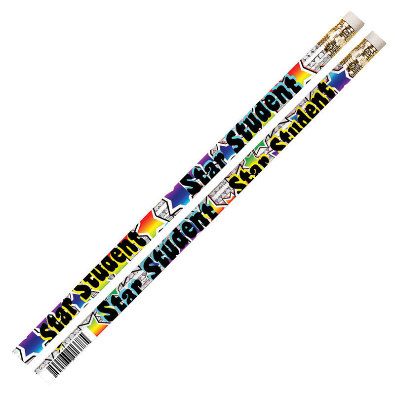 MUSGRAVE PENCIL COMPANY - Star Student Motivational Pencils, 12 Per Pack, 12 Packs