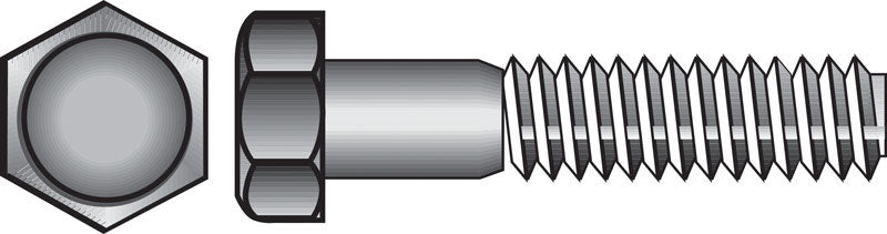 HILLMAN - Hillman 5/16 in. D X 3 in. L Hot Dipped Galvanized Steel Hex Bolt 100 pk