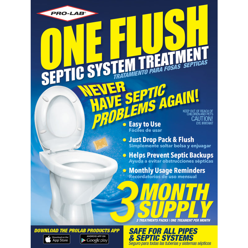 PRO-LAB - Pro-Lab One Flush No Scent Septic & Plumbing Treatment 8 oz Stick