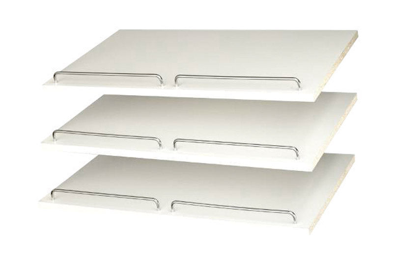 EASY TRACK - Easy Track 5/8 in. H X 24 in. W X 14 in. L Chrome Shoe Shelves