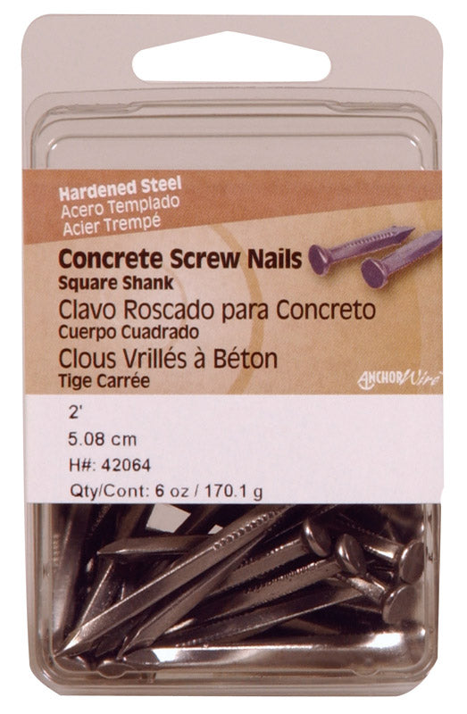 HILLMAN - Hillman 2 in. Concrete Steel Nail Flat Head 6 lb - Case of 5