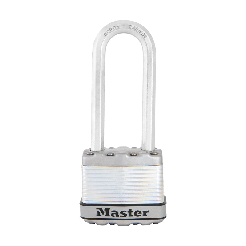 MASTERLOCK - Master Lock 1-9/16 in. H X 11/16 in. W X 1-3/4 in. L Steel Dual Ball Bearing Locking Padlock Keyed A [M1XKADLJCCSEN]