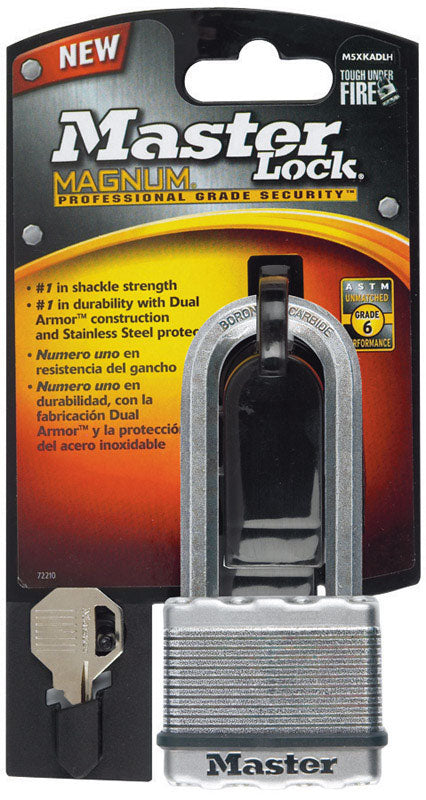 MASTER LOCK - Master Lock 1-7/16 in. H X 2 in. W X 13/16 in. L Steel Ball Bearing Locking Padlock Keyed Alike