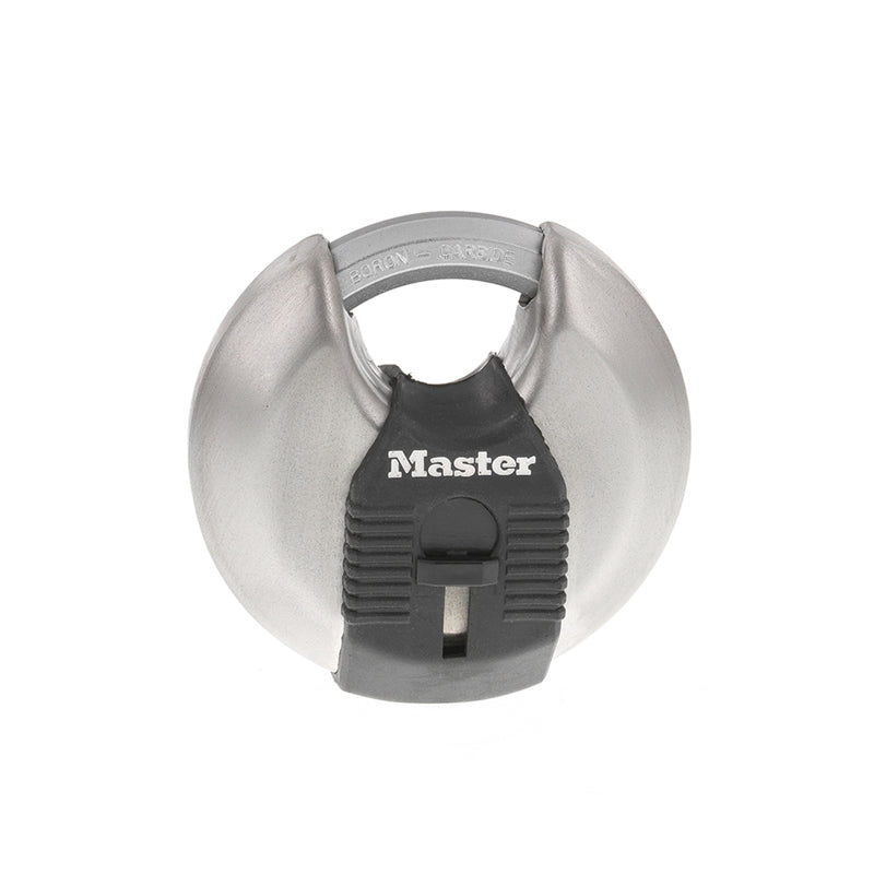 MASTER LOCK - Master Lock 2-3/4 in. H X 1-13/64 in. W X 2-3/4 in. L Steel Ball Bearing Locking Disk Padlock Keyed