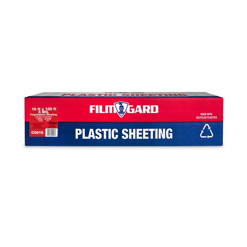 FILM-GARD - Film-Gard Plastic Sheeting 6 mil X 16 ft. W X 100 ft. L Polyethylene Clear 1 pk