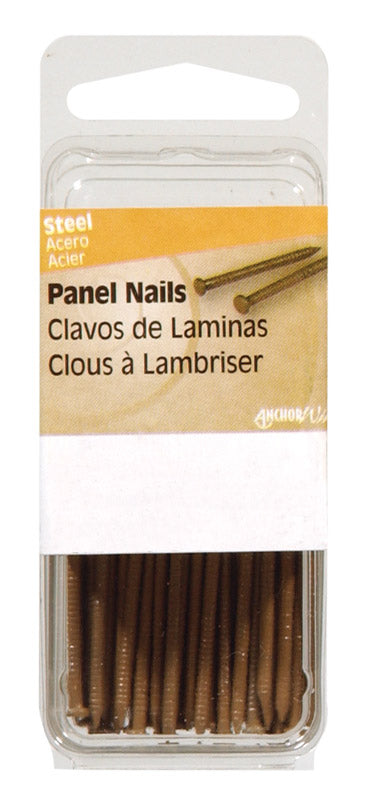 HILLMAN - Hillman 1 in. Panel Steel Nail Large Head - Case of 6 [532659]