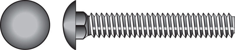 HILLMAN - Hillman 5/8 in. X 4 in. L Zinc-Plated Steel Carriage Bolt 25 pk