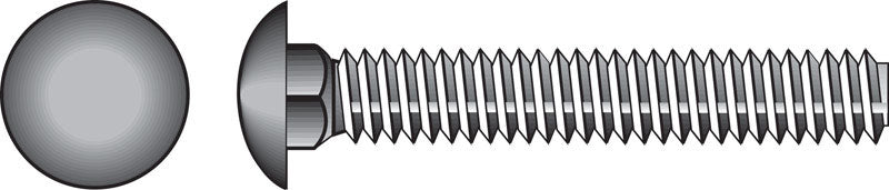 HILLMAN - Hillman 5/8 in. X 6 in. L Zinc-Plated Steel Carriage Bolt 25 pk