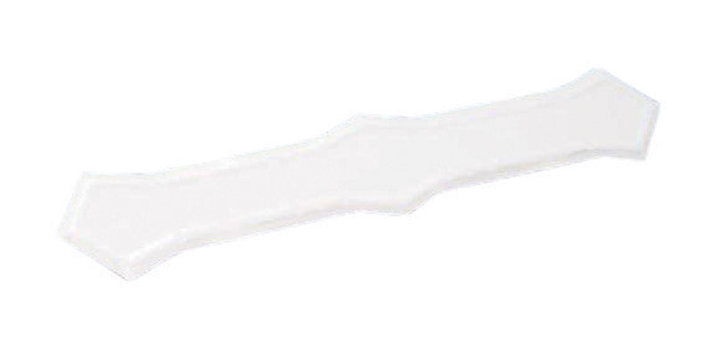 AMERIMAX - Amerimax 0.25 in. H X 2 in. W X 13 in. L White Galvanized Steel K Downspout Band - Case of 50