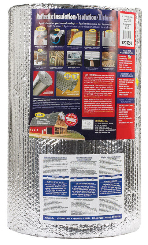 REFLECTIX - Reflectix 24 in. W X 50 ft. L Up To 14.3 Reflective Radiant Barrier Insulation Roll 100 sq ft - Case of 2