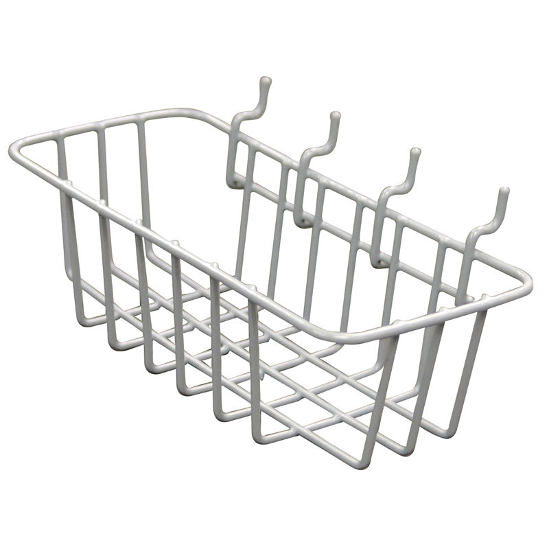 CRAWFORD - Crawford Gray Steel 4.1 in. Peggable Wire Basket 1 pk