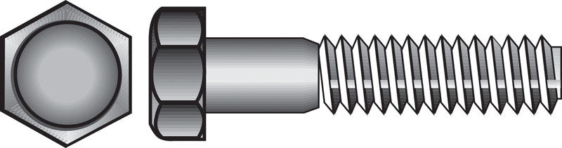 HILLMAN - Hillman 1/2 in. D X 9 in. L Zinc Plated Steel Hex Bolt 25 pk