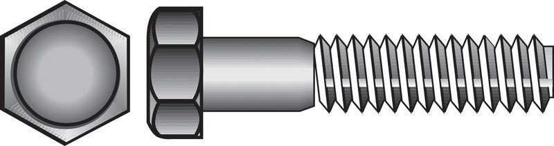 HILLMAN - Hillman 1/2 in. D X 10 in. L Zinc Plated Steel Hex Bolt 25 pk