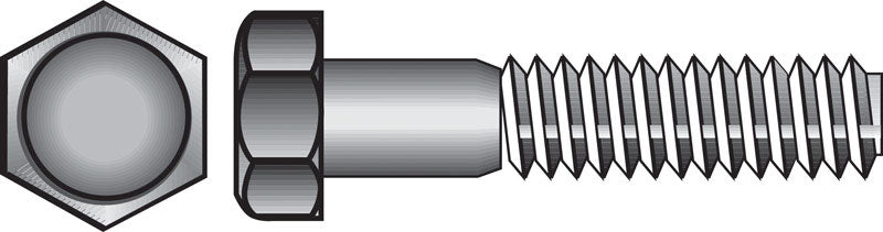 HILLMAN - Hillman 1/2 in. D X 12 in. L Zinc Plated Steel Hex Bolt 25 pk