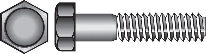 HILLMAN - Hillman 5/8 in. D X 9 in. L Zinc Plated Steel Hex Bolt 25 pk