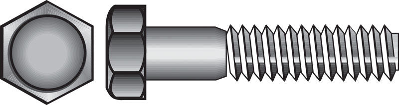 HILLMAN - Hillman 5/8 in. D X 10 in. L Zinc Plated Steel Hex Bolt 25 pk