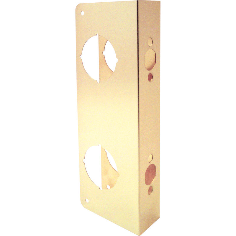 PRIME-LINE - Prime-Line 9 in. H X 3.875 in. L Brass-Plated Brass Brass Lock and Door Reinforcer