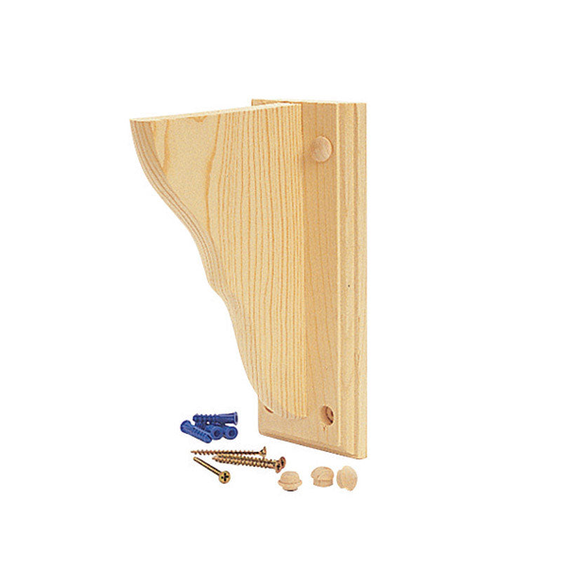 WADDELL - Waddell Natural Pine Bracket 7.75 in. L