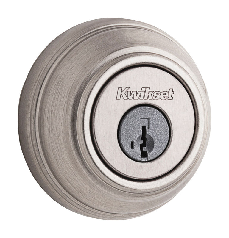 KWIKSET - Kwikset SmartKey Satin Nickel Metal Deadbolt [99800-123]