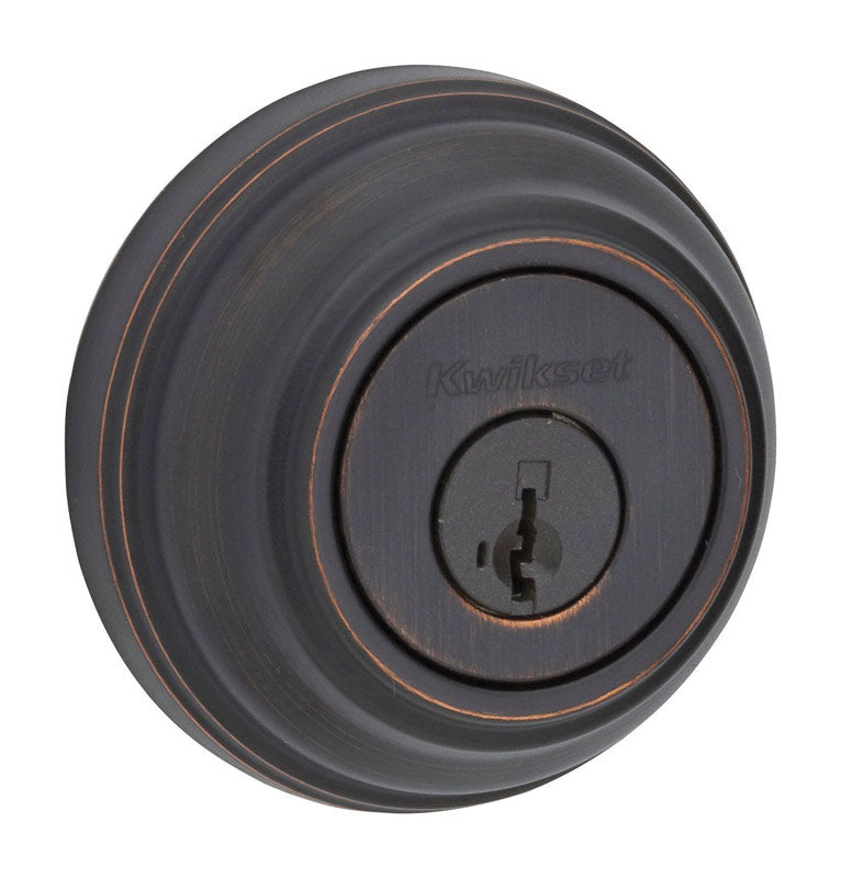 KWIKSET - Kwikset SmartKey Venetian Bronze Metal Deadbolt [99800-122]