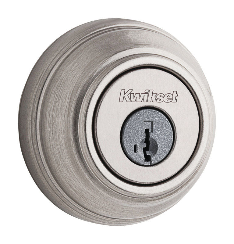 KWIKSET - Kwikset SmartKey Satin Nickel Metal Deadbolt [99850-074]