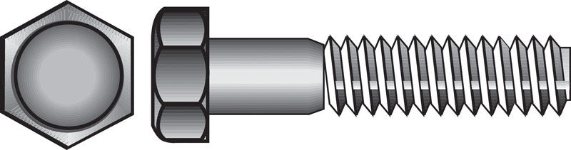 HILLMAN - Hillman 3/8 in. D X 2 in. L Hot Dipped Galvanized Steel Hex Bolt 100 pk