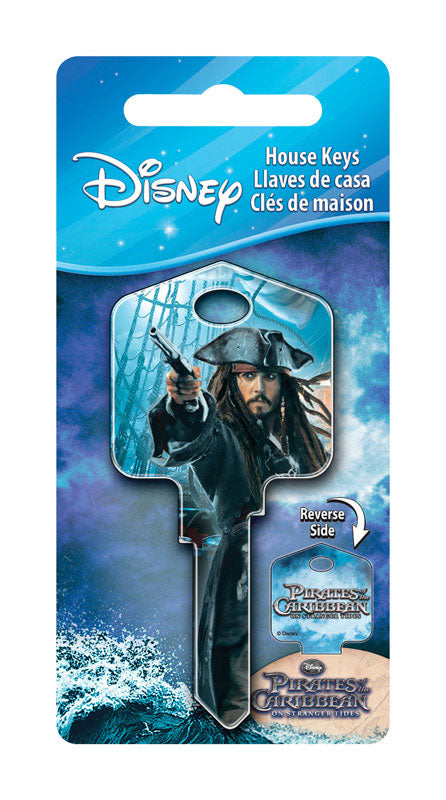 HILLMAN - Hillman Disney Capt N Jack Sparrow House Key Blank 66/97 KW1/KW10 Single For Kwikset and Titan Locks - Case of 5