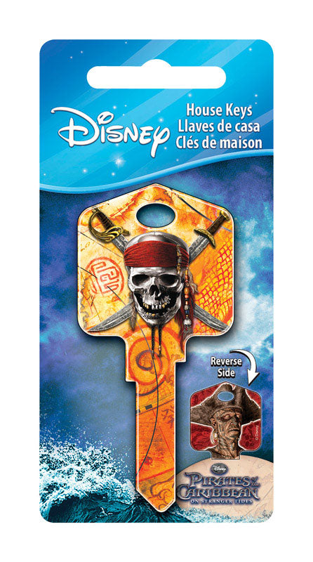 HILLMAN - Hillman Disney Skull And Swords House Key Blank 66/97 KW1/KW10 Single For Kwikset and Titan Locks - Case of 5