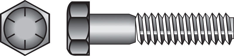 HILLMAN - Hillman 1/4 in. D X 1/2 in. L Heat Treated Steel Hex Head Cap Screw 100 pk