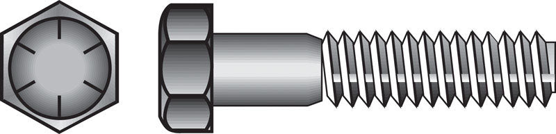 HILLMAN - Hillman 1/4 in. D X 1 in. L Heat Treated Steel Hex Head Cap Screw 100 pk