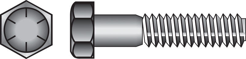 HILLMAN - Hillman 1/4 in. D X 1-1/2 in. L Heat Treated Steel Hex Head Cap Screw 100 pk