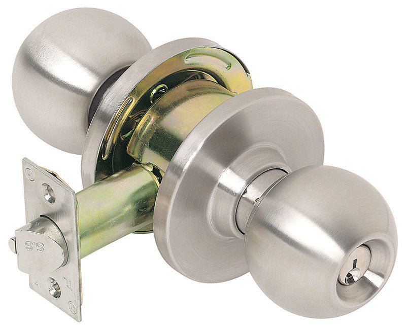 TELL - Tell Cortland Satin Chrome Entry Lockset 1-3/4 in. [CL100009]